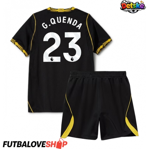 Dres Chelsea Geovany Quenda #23 Preč pre deti 2026-27 Krátky Rukáv (+ trenírky)
